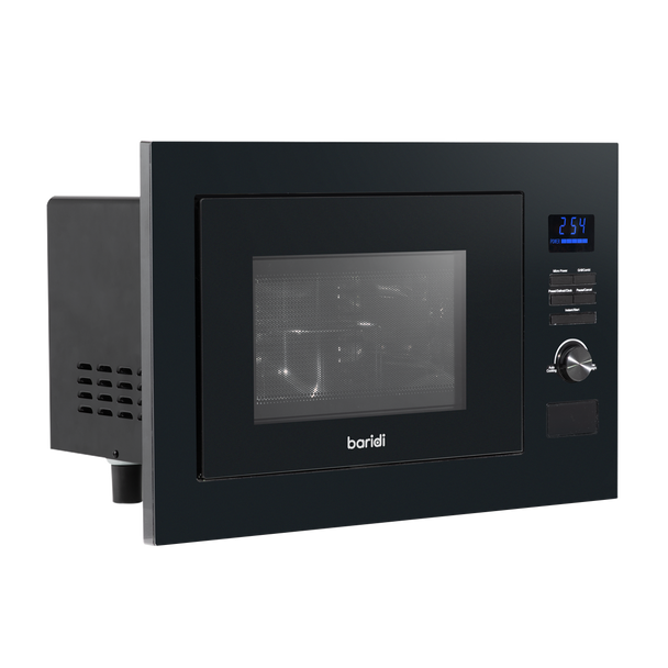 Sealey DH198 │ Baridi Integrated Microwave Oven with Grill 25L Capacity 900W - Black [DH198]