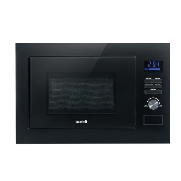 Sealey DH198 │ Baridi Integrated Microwave Oven with Grill 25L Capacity 900W - Black [DH198]