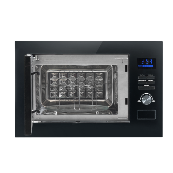 Sealey DH198 │ Baridi Integrated Microwave Oven with Grill 25L Capacity 900W - Black [DH198]