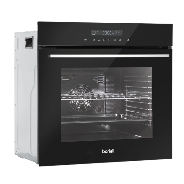 Sealey DH199 │ Baridi Integrated Fan-Assisted Electric Oven 60cm 72L Capacity - Black