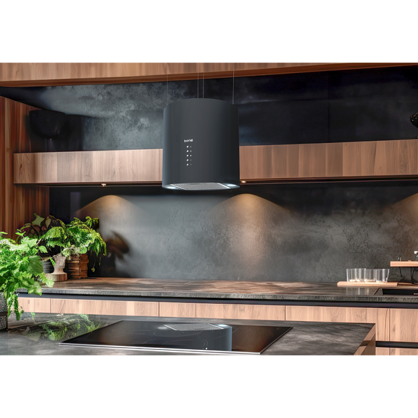 Sealey DH219 │ Baridi Round Island Cooker Hood 35cm - Black