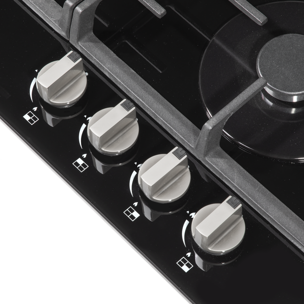 Sealey DH226 │ Baridi Gas Hob with 4 Cooking Zones 60cm - Black