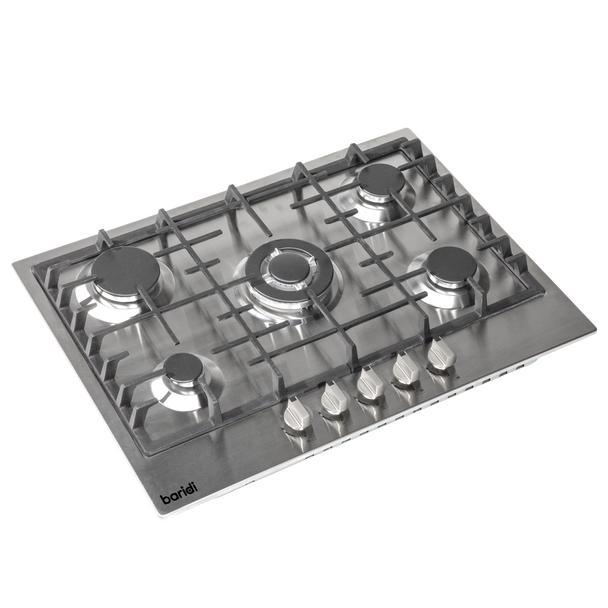 Sealey DH227 │ Baridi Gas Hob with 5 Cooking Zones 70cm - Stainless Steel