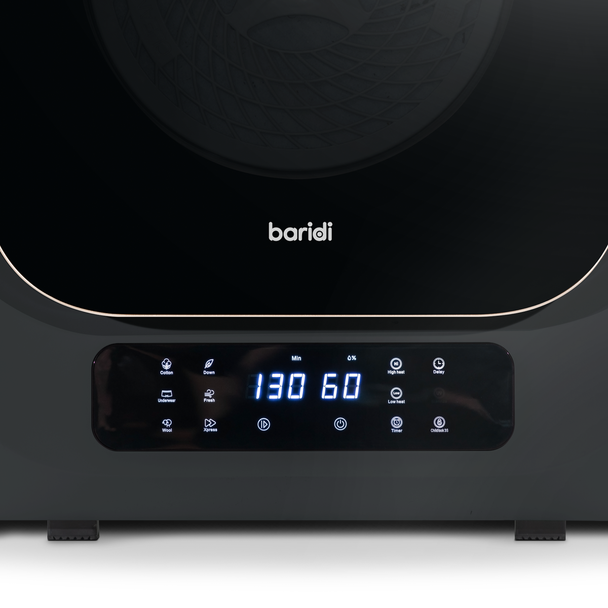 Sealey DH229 │ Baridi Tabletop Tumble Dryer with Digital Controls 2.5kg Capacity - Black