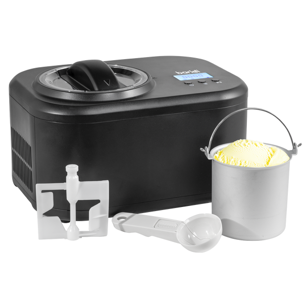 Sealey DH238 │ Baridi Automatic Churning Ice Cream Machine 1L Capacity - Black