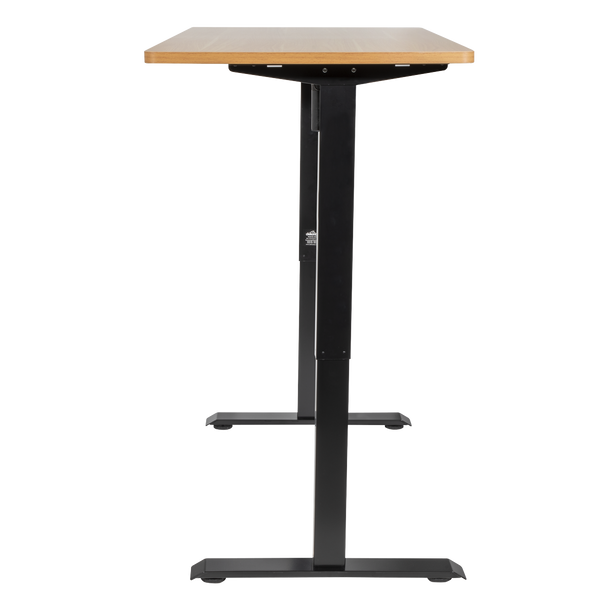 Sealey DH242 │ Dellonda Single Motor Ultra-Quiet Adjustable-Height Electric Sit/Stand Desk - Oak Desktop