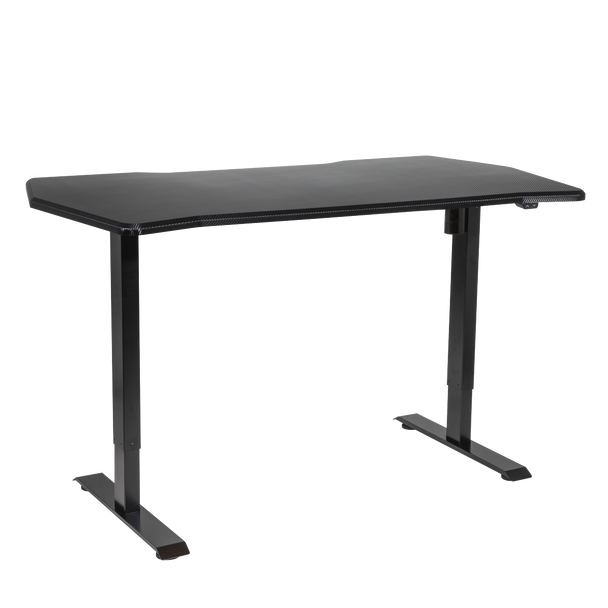 Sealey DH243 │ Dellonda Single Motor Ultra-Quiet Adjustable-Height Electric Sit/Stand Desk - Carbon Fibre Effect Desktop
