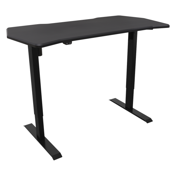 Sealey DH243 │ Dellonda Single Motor Ultra-Quiet Adjustable-Height Electric Sit/Stand Desk - Carbon Fibre Effect Desktop