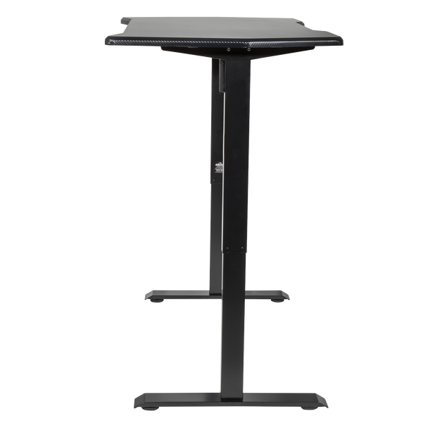 Sealey DH243 │ Dellonda Single Motor Ultra-Quiet Adjustable-Height Electric Sit/Stand Desk - Carbon Fibre Effect Desktop