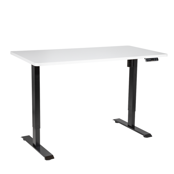 Sealey DH244 │ Dellonda White Electric Height Adjustable Standing Desk with Memory, Quiet, 1400x700mm