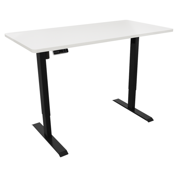 Sealey DH244 │ Dellonda White Electric Height Adjustable Standing Desk with Memory, Quiet, 1400x700mm