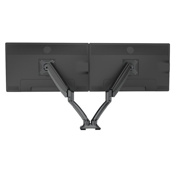 Sealey DH25 │ Dellonda Adjustable Double Monitor Arm with 360° Rotation - Black