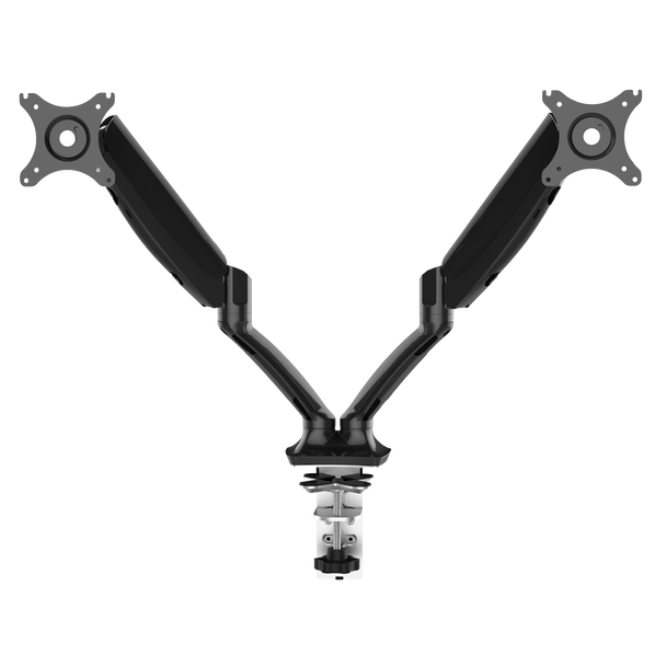 Sealey DH25 │ Dellonda Adjustable Double Monitor Arm with 360° Rotation - Black