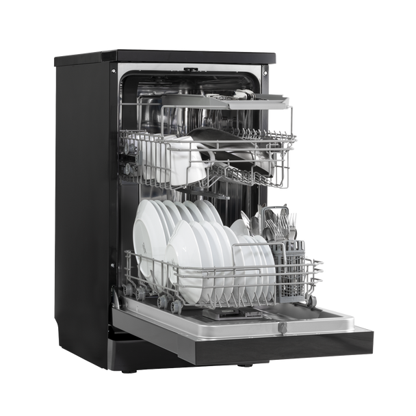 Sealey DH267 │ Baridi Slimline Freestanding Dishwasher 45cm Wide 10 Place Settings - Black