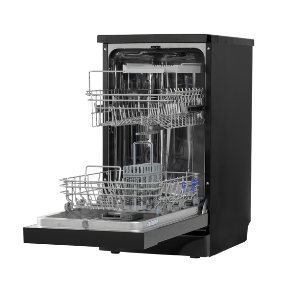 Sealey DH267 │ Baridi Slimline Freestanding Dishwasher 45cm Wide 10 Place Settings - Black