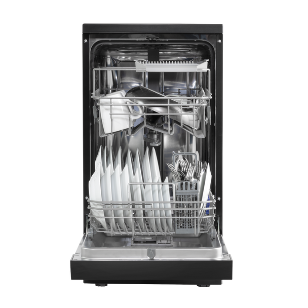 Sealey DH267 │ Baridi Slimline Freestanding Dishwasher 45cm Wide 10 Place Settings - Black