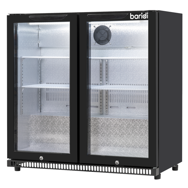 Sealey DH272 │ Baridi Hinged Double Door, Back Bar Drinks Fridge/Cooler, 190L Capacity