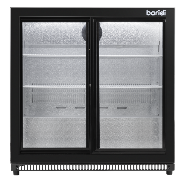 Sealey DH273 │ Baridi Back Bar Drinks Fridge/Cooler with Double Sliding Doors, 190L Capacity