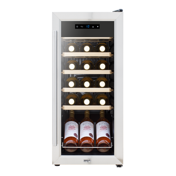 Sealey DH29 │ Baridi 18 Bottle Wine Fridge & Cooler - Stainless Steel
