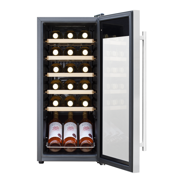 Sealey DH29 │ Baridi 18 Bottle Wine Fridge & Cooler - Stainless Steel