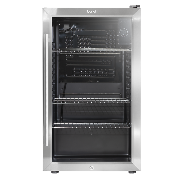 Sealey DH31 │ Baridi Wine, Beer & Drinks Fridge 85L Capacity - Stainless Steel
