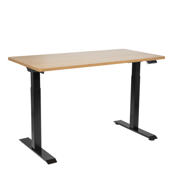 Sealey DH33 │ Dellonda Oak Electric Height Adjustable Standing Desk, 1400 x 700mm Dual Motor 100kg