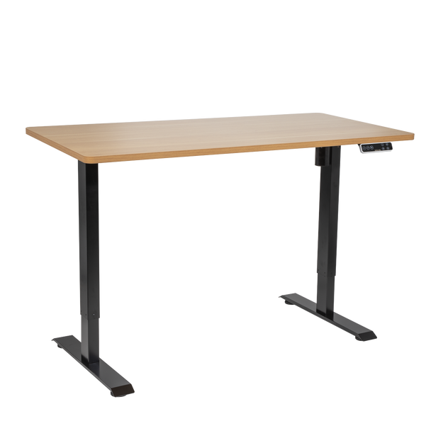 Sealey DH41 │ Dellonda Oak Electric Adjustable-Height Standing Desk with Memory, Quiet & Fast 1400 x 700mm