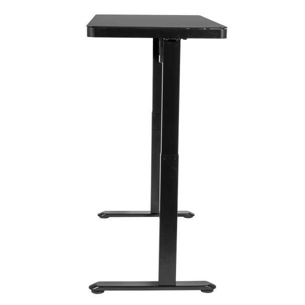 Sealey DH53 │ Dellonda Single Motor Ultra-Quiet Electric Desk with Control Panel, USB Port & Drawer - Black Desktop