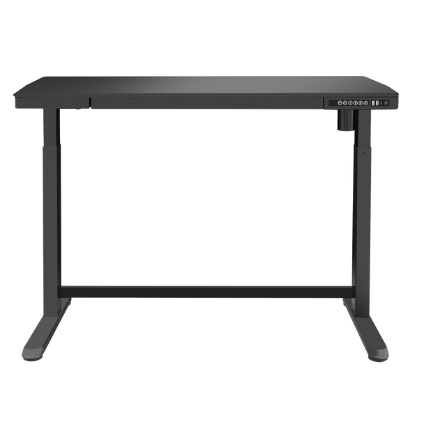 Sealey DH53 │ Dellonda Single Motor Ultra-Quiet Electric Desk with Control Panel, USB Port & Drawer - Black Desktop