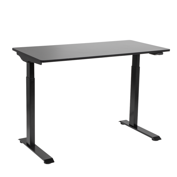 Sealey DH55 │ Dellonda Single Motor Ultra-Quiet Adjustable-Height Electric Sit/Stand Desk - Black Desktop