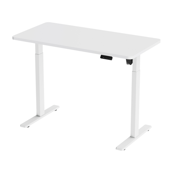 Sealey DH56 │ Dellonda Single Motor Ultra-Quiet Adjustable-Height Electric Sit/Stand Desk - White Desktop