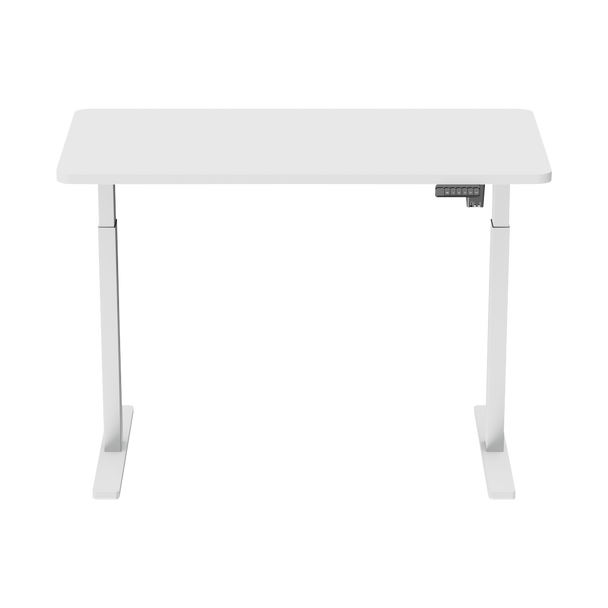 Sealey DH56 │ Dellonda Single Motor Ultra-Quiet Adjustable-Height Electric Sit/Stand Desk - White Desktop