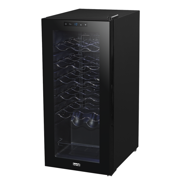 Sealey DH6 │ Baridi 18 Bottle Wine Fridge & Cooler - Black
