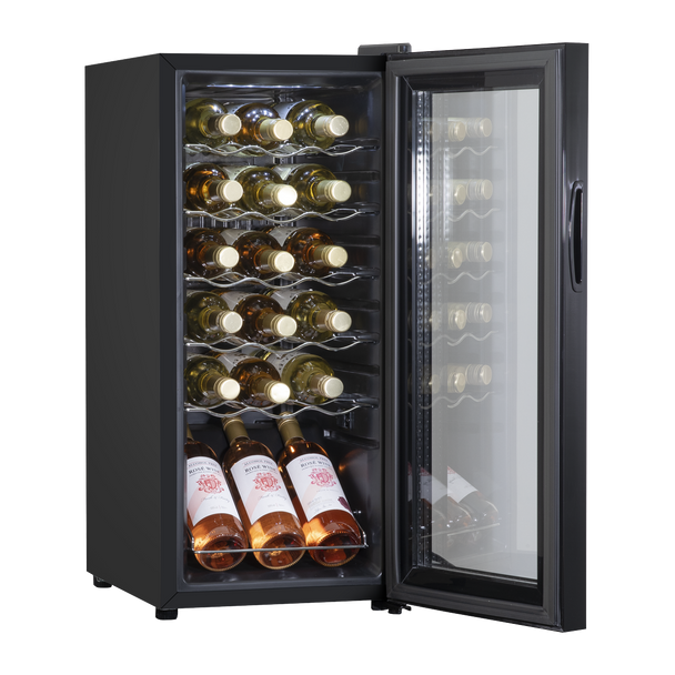 Sealey DH6 │ Baridi 18 Bottle Wine Fridge & Cooler - Black