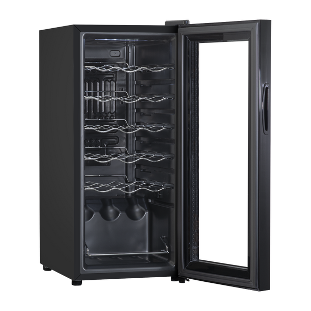 Sealey DH6 │ Baridi 18 Bottle Wine Fridge & Cooler - Black