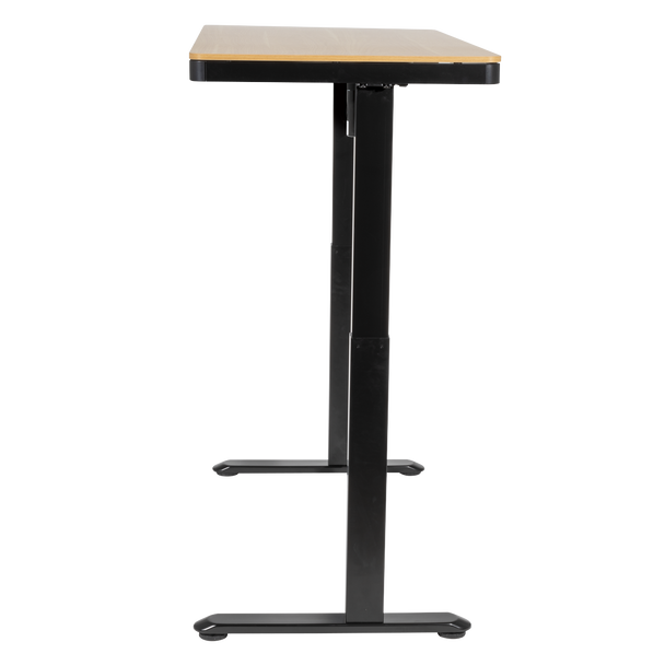 Sealey DH65 │ Dellonda Single Motor Ultra-Quiet Electric Desk with Control Panel, USB Port & Drawer - Oak Desktop