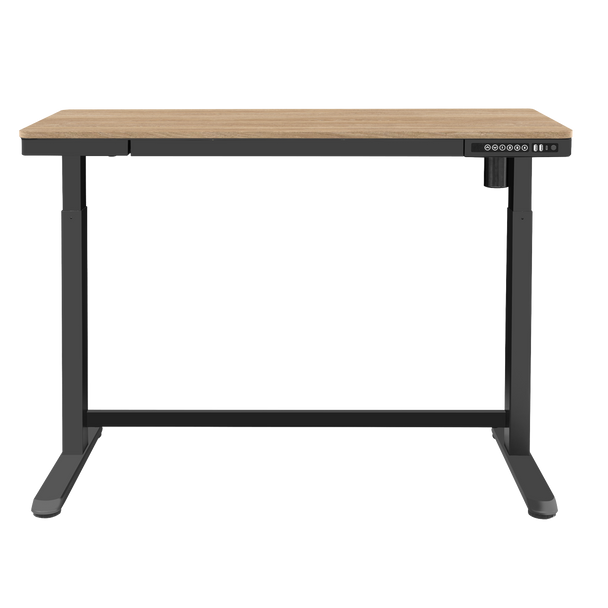 Sealey DH65 │ Dellonda Single Motor Ultra-Quiet Electric Desk with Control Panel, USB Port & Drawer - Oak Desktop