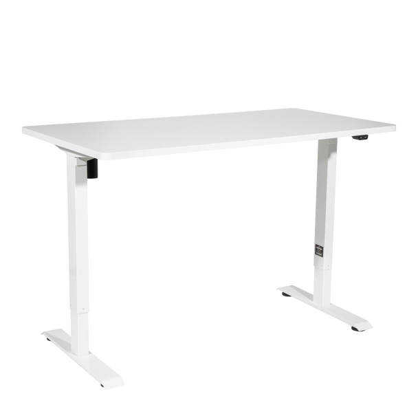 Sealey DH67 │ Dellonda Single Motor Ultra-Quiet Adjustable-Height Electric Sit/Stand Desk - White Desktop