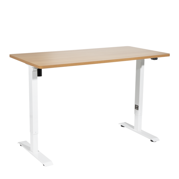 Sealey DH68 │ Dellonda Single Motor Ultra-Quiet Adjustable-Height Electric Sit/Stand Desk - Oak Desktop