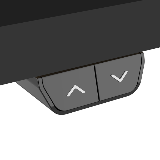 Sealey DH69 │ Dellonda Single Motor Ultra-Quiet Adjustable-Height Electric Sit/Stand Desk - Black Desktop