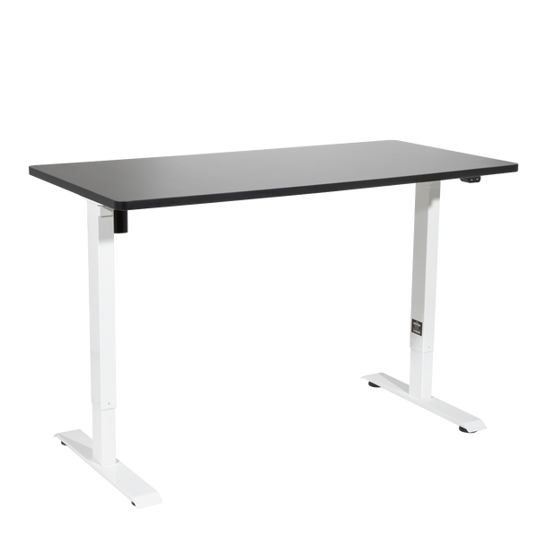 Sealey DH69 │ Dellonda Single Motor Ultra-Quiet Adjustable-Height Electric Sit/Stand Desk - Black Desktop
