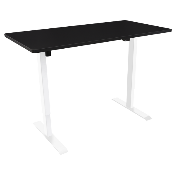 Sealey DH69 │ Dellonda Single Motor Ultra-Quiet Adjustable-Height Electric Sit/Stand Desk - Black Desktop