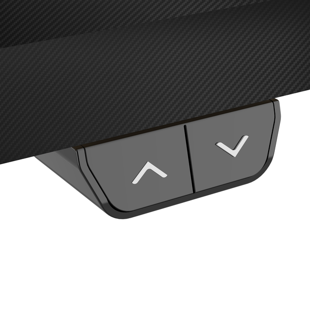 Sealey DH70 │ Dellonda Single Motor Ultra-Quiet Adjustable-Height Electric Sit/Stand Desk - Carbon Fibre Effect Desktop