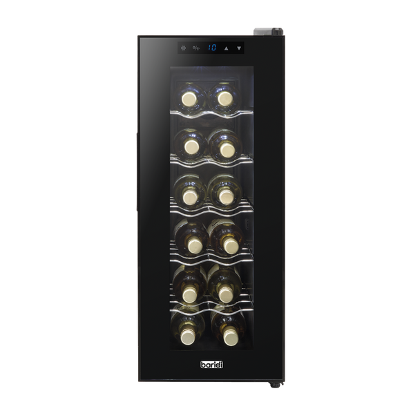 Sealey DH73 │ Baridi 12 Bottle Wine Fridge & Cooler - Black