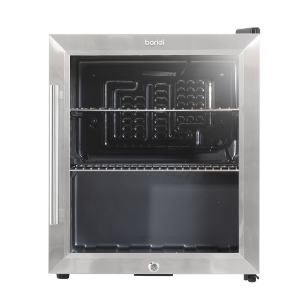 Sealey DH75 │ Baridi Mini Tabletop Beer & Drinks Fridge 50L Capacity - Stainless Steel