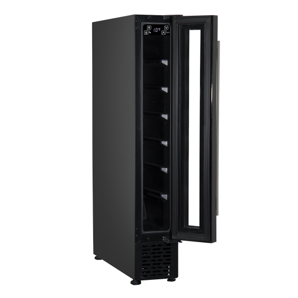 Sealey DH76 │ Baridi Extra-Slim 7 Bottle Wine Fridge & Cooler 15cm - Black