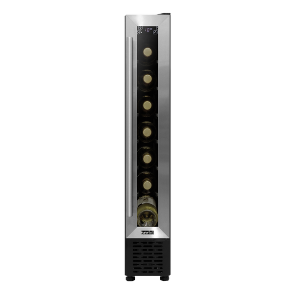 Sealey DH77 │ Baridi Extra-Slim 7 Bottle Wine Fridge & Cooler 15cm - Stainless Steel