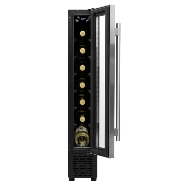 Sealey DH77 │ Baridi Extra-Slim 7 Bottle Wine Fridge & Cooler 15cm - Stainless Steel