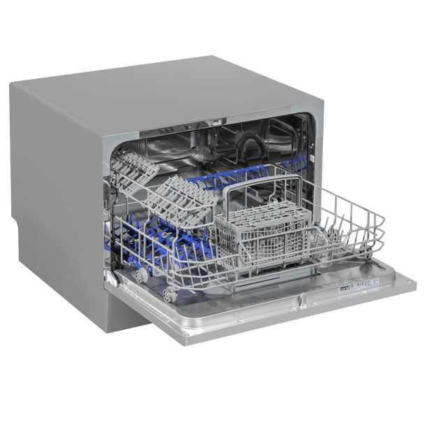Sealey DH84 │ Baridi Tabletop Dishwasher 6 Place Settings 6.5L Capacity - Silver