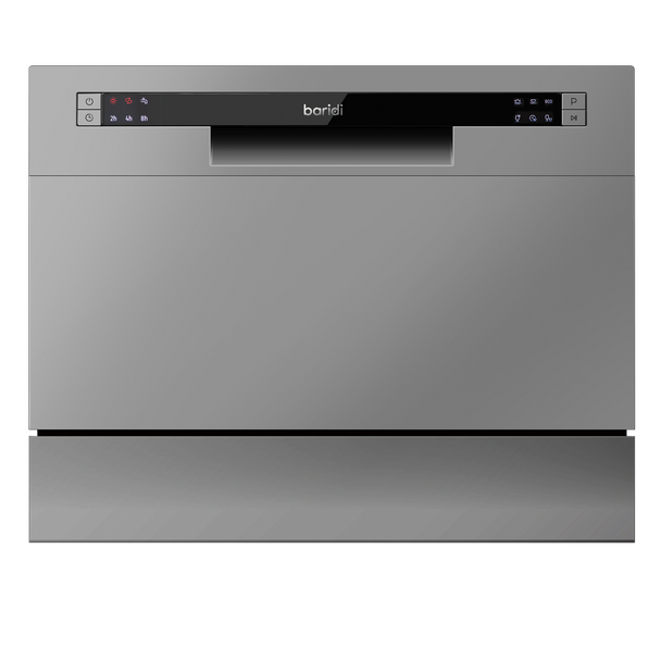 Sealey DH84 │ Baridi Tabletop Dishwasher 6 Place Settings 6.5L Capacity - Silver